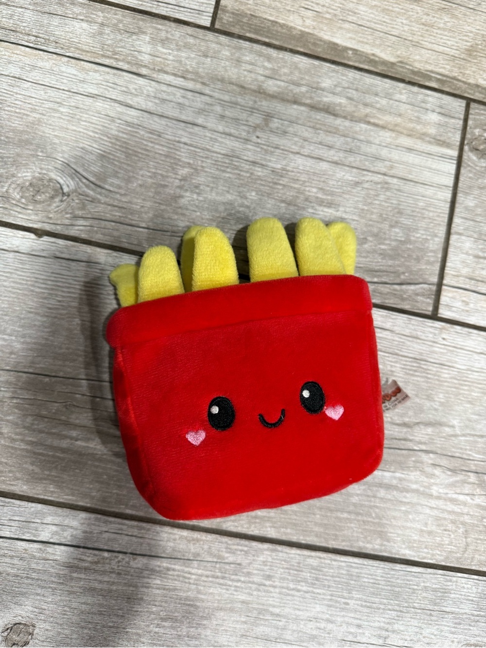Kawaii Red Plush French Fries & Octopus Waffle Cone Toys